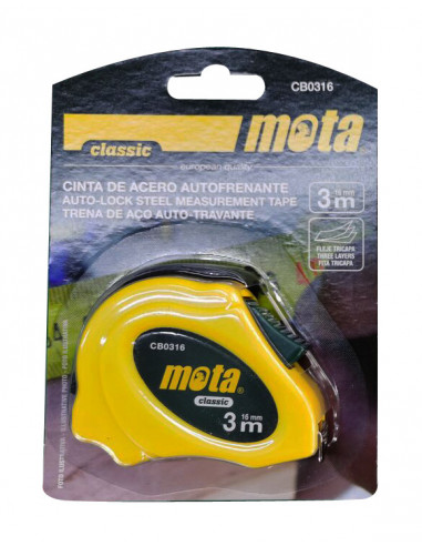 Cinta Metrica Classic - 3 Mt. X 16 Mm - Mota