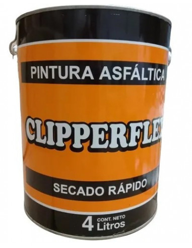 PINTURA ASFÁLTICA X 4 LT - NEGRO - CLIPPERFLEX