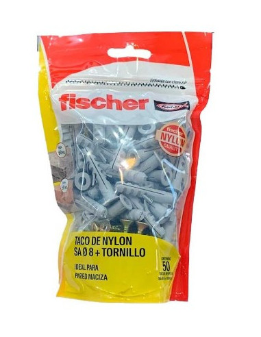 Doypack Tacos SA8 + Tornillos 5x45 - 50 unid. - Fischer